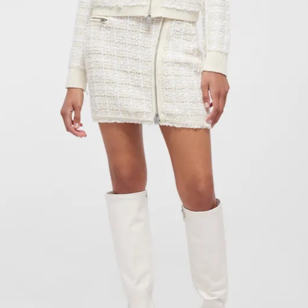 NWT Jonathan Simkhai Tweed Mini Skirt Size XS